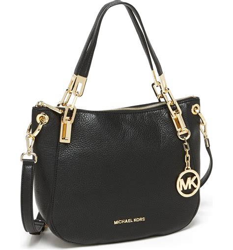 michael kors mid leather satchel.